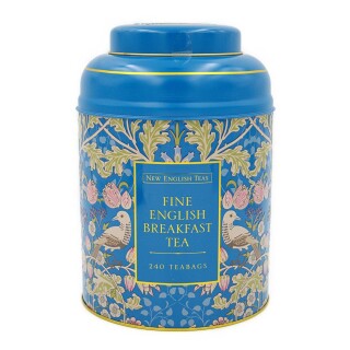 New English Teas - English Breakfast Tea 4 x 240 Tea Bags - Song Thrush and Berries - Teal