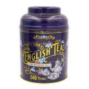 New English Teas - English Breakfast Tea 4 x 240 Tea Bags - Vintage Victorian Tin - Royal Purple