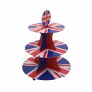 Union Jack 3-Tier Cake Stand 37.5cm - 6 Pack