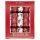 Green Christmas - 12 x 10 Family Eco Christmas Crackers - Red & White - Santa