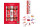 Harvey & Mason - 10 Large Luxury Eco Christmas Cracker - Red & White - Santa