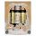 12 x 10 Family Eco Christmas Crackers - Gold & White - Seasons Greetings Wreath