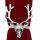 Harvey & Mason - 6 Napkin Rings - Silver - Stag Head