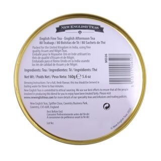 New English Teas - English Afternoon Tea 80 Tea Bags - Vintage Floral - Lilac