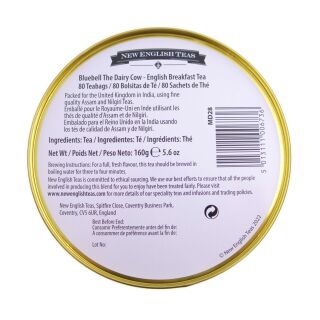 New English Teas - English Breakfast Tea 80 Tea Bags - Nicola Rowles - The Festive Cow