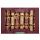 Harvey & Mason - 8 Premium Christmas Crackers - Burgundy & Gold - Christmas Robin