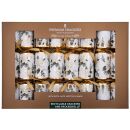 Harvey & Mason - 8 Premium Christmas Crackers - White...